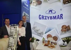 Joanna Leszko with her two colleagues. They were showcasing Grzybmar's Polish mushrooms.